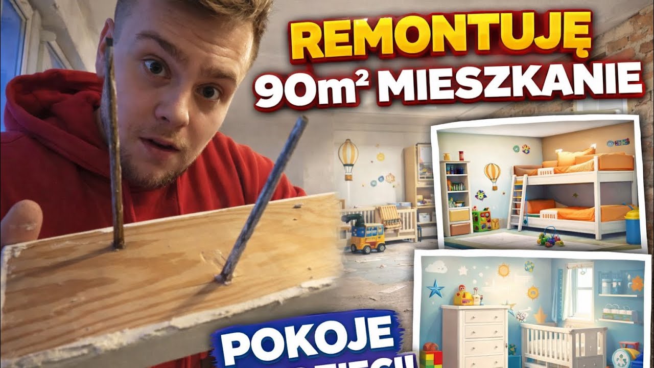 REMONTUJE MOJE 90m2 Mieszkanie W SZWECJI POKOJE DLA DZIECI !