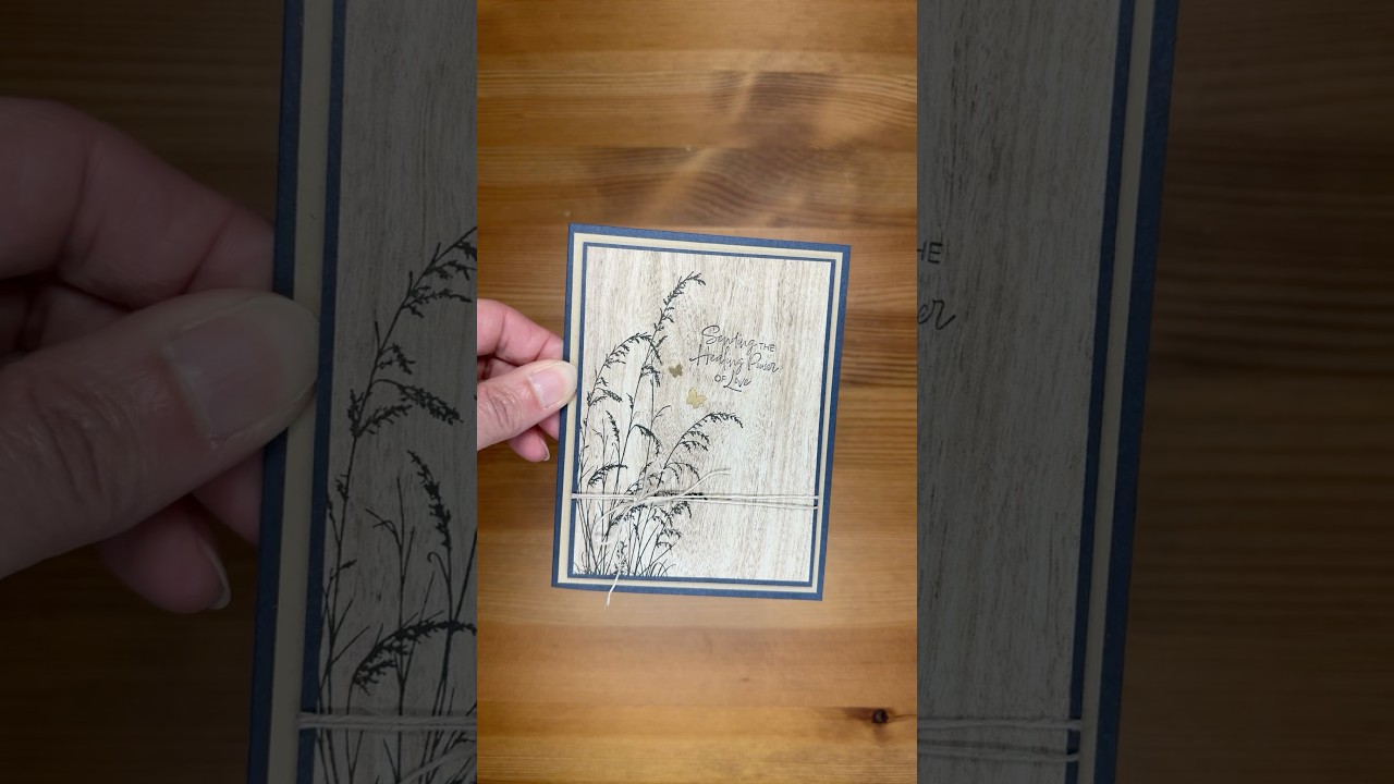 Stampin&rsquo; Up! Prairie Grass Sending Love Sympathy Card #diy #patternedpaper #foldablepapercrafts