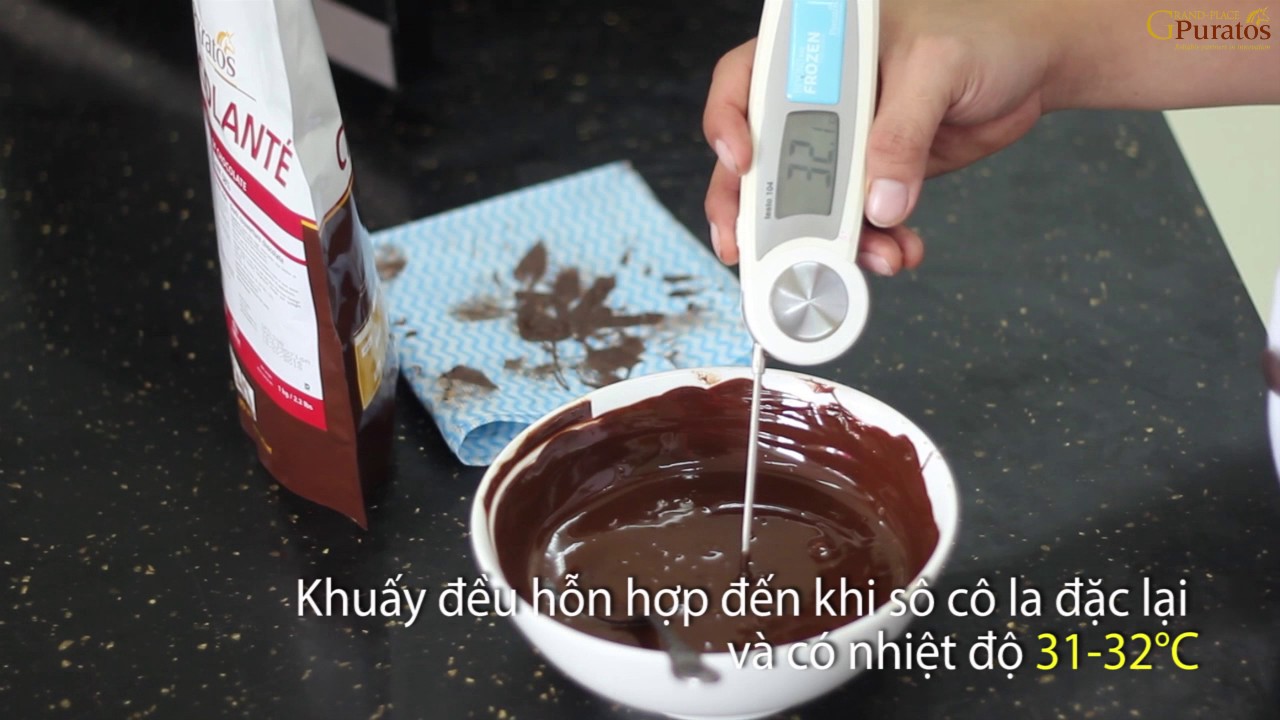 [Puratos Grand Place] Cách Temper Dark Chocolate