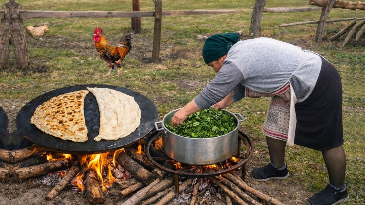 Sweet Grandma Cooking Gutab in the Mountains - 1 Hour Relaxing Video