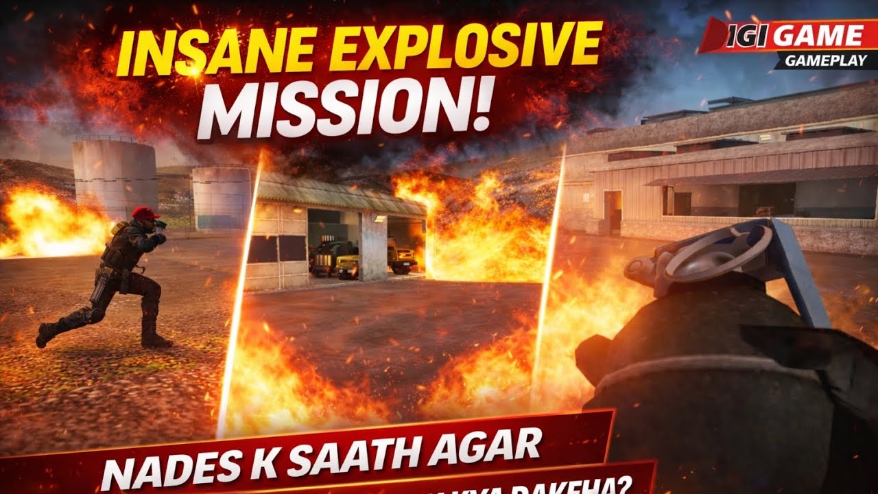 INSANE EXPLOSIVE MISSION 😱 | Sirf Grenades se pura Mission Clear! | IGI Gameplay Urdu
