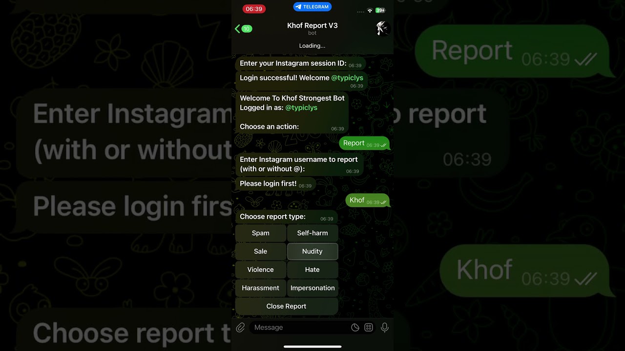 How To Ban Instagram Account 🚀| Best Tool | Report Bot Tool Telegram | Best Bot For Iphone Users