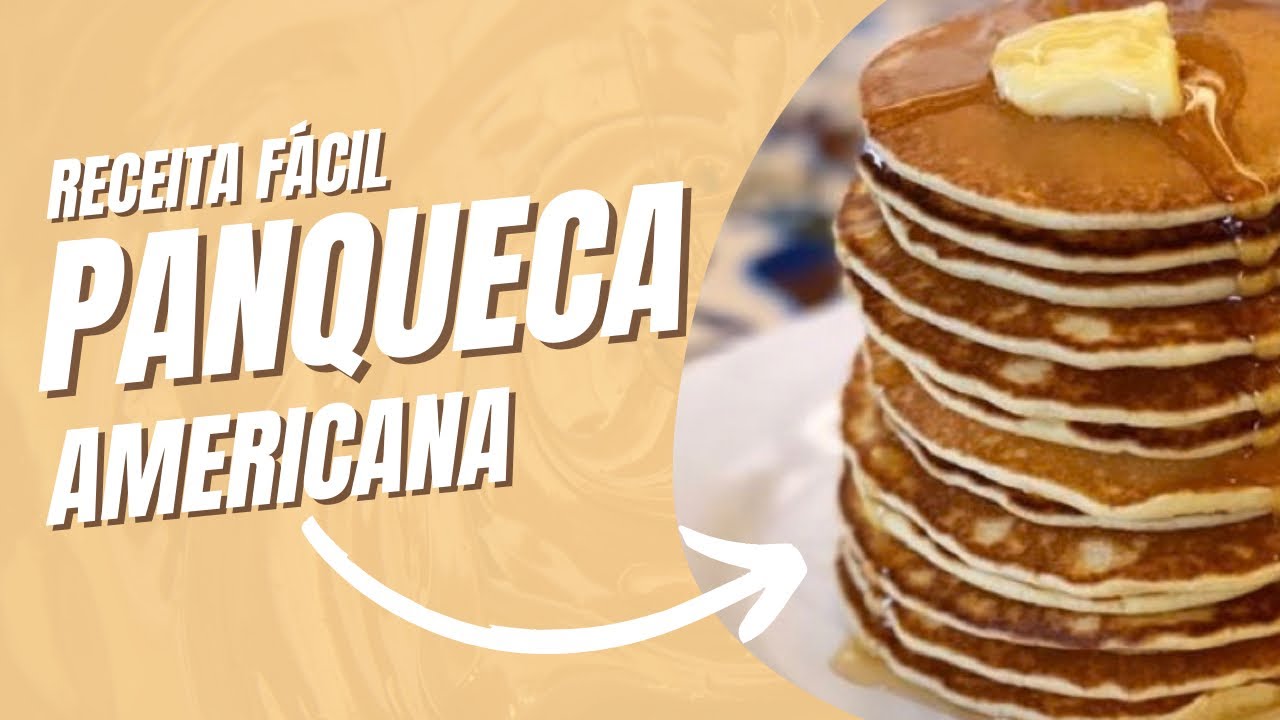 Receita de panqueca americana #receitas #panqueca 