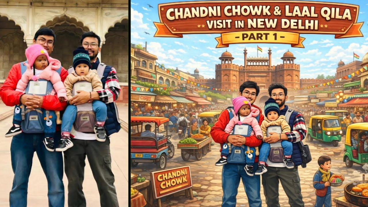CHANDNI CHOWK & LAAL QILA Visit in NEW DELHI 🇮🇳| Part-1| Informative vlog|2026,Jan 04| 
