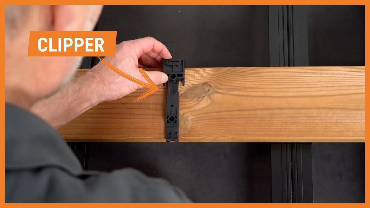 Verlegung von Dielen mit Clipper auf einer Alu-Unterkonstruktion | Montage