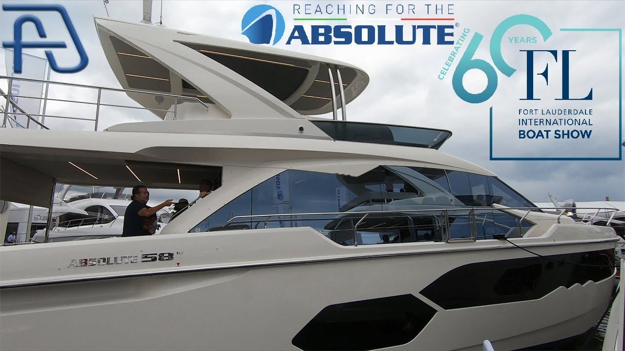 FLIBS 2019 - ABSOLUTE 58FLY - Italian yacht - Fort Lauderdale International Boat Show
