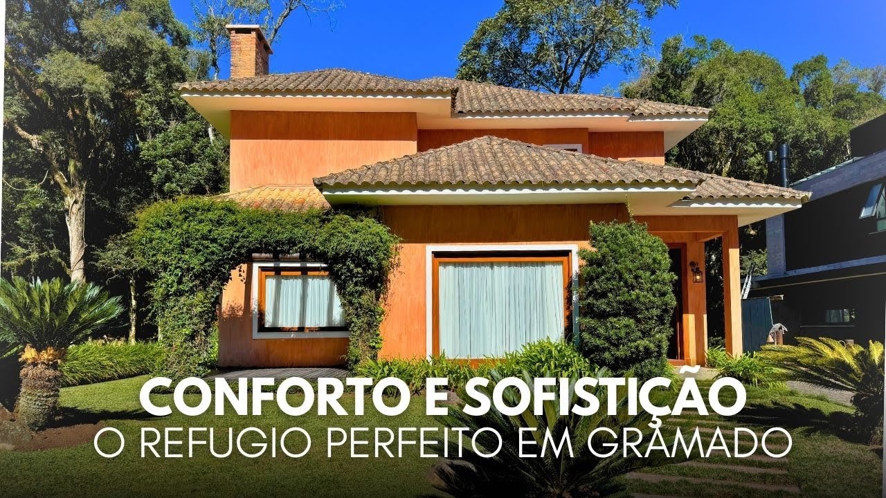 Um pedaço da Itália na sua frente: casa toscana à venda EM GRAMADO e em um condomínio exclusivo!