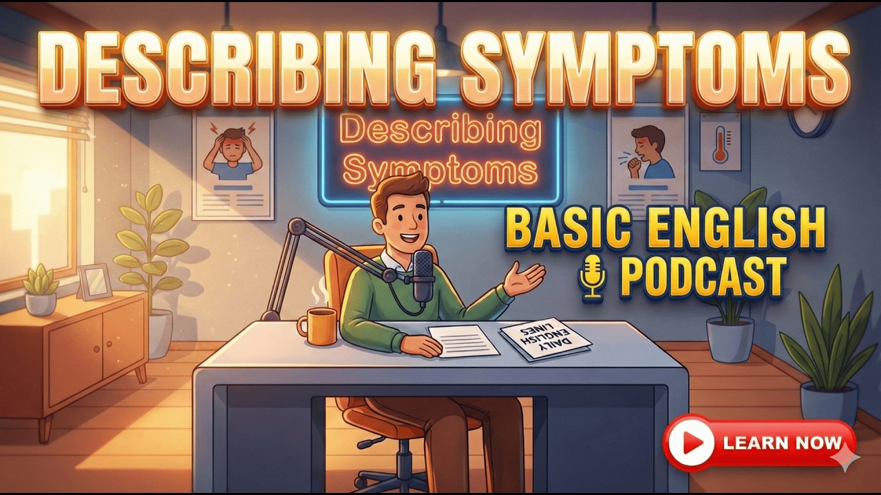 Feeling Sick? 🤒 How to Describe Your Symptoms in VERY Simple English!