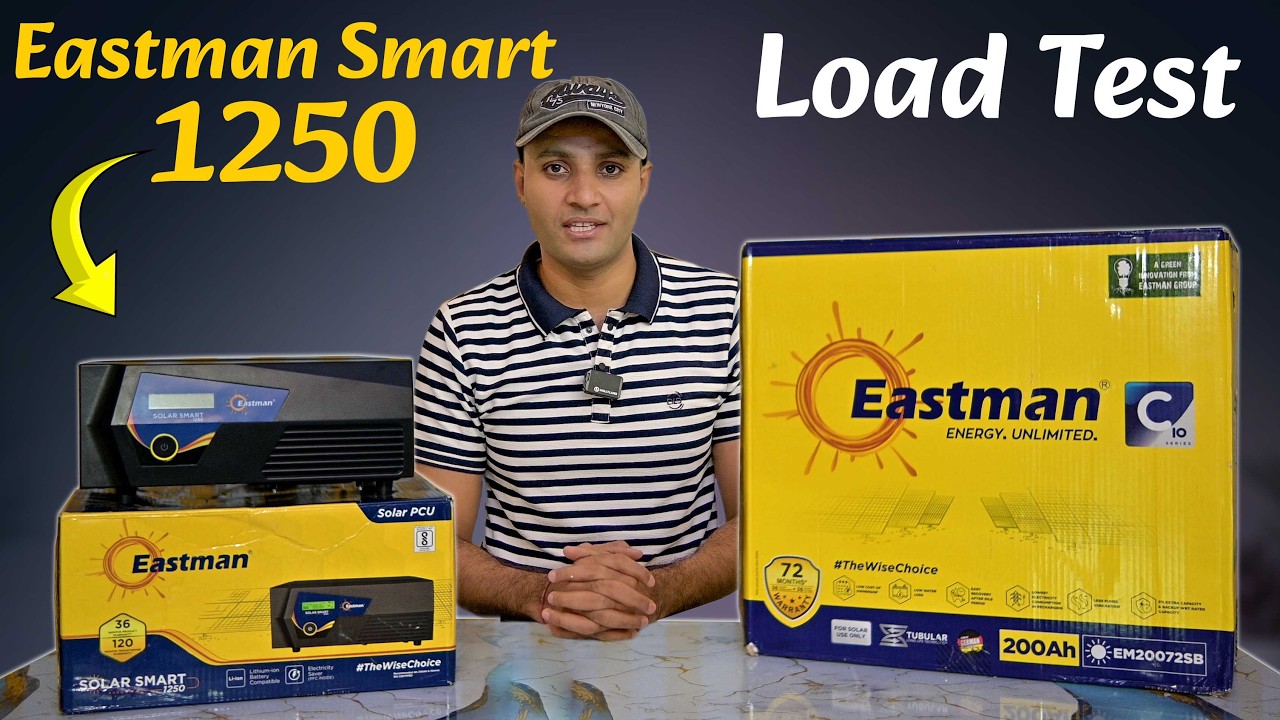 Eastman Smart 1250 Solar Inverter Review Load Testing | Best Solar Inverter 2025