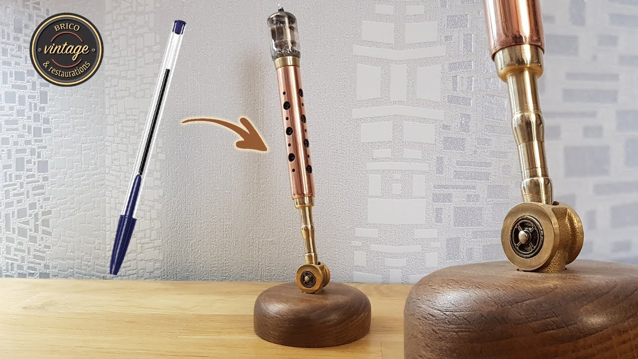 Edison steampunk pen - Stylo Edison