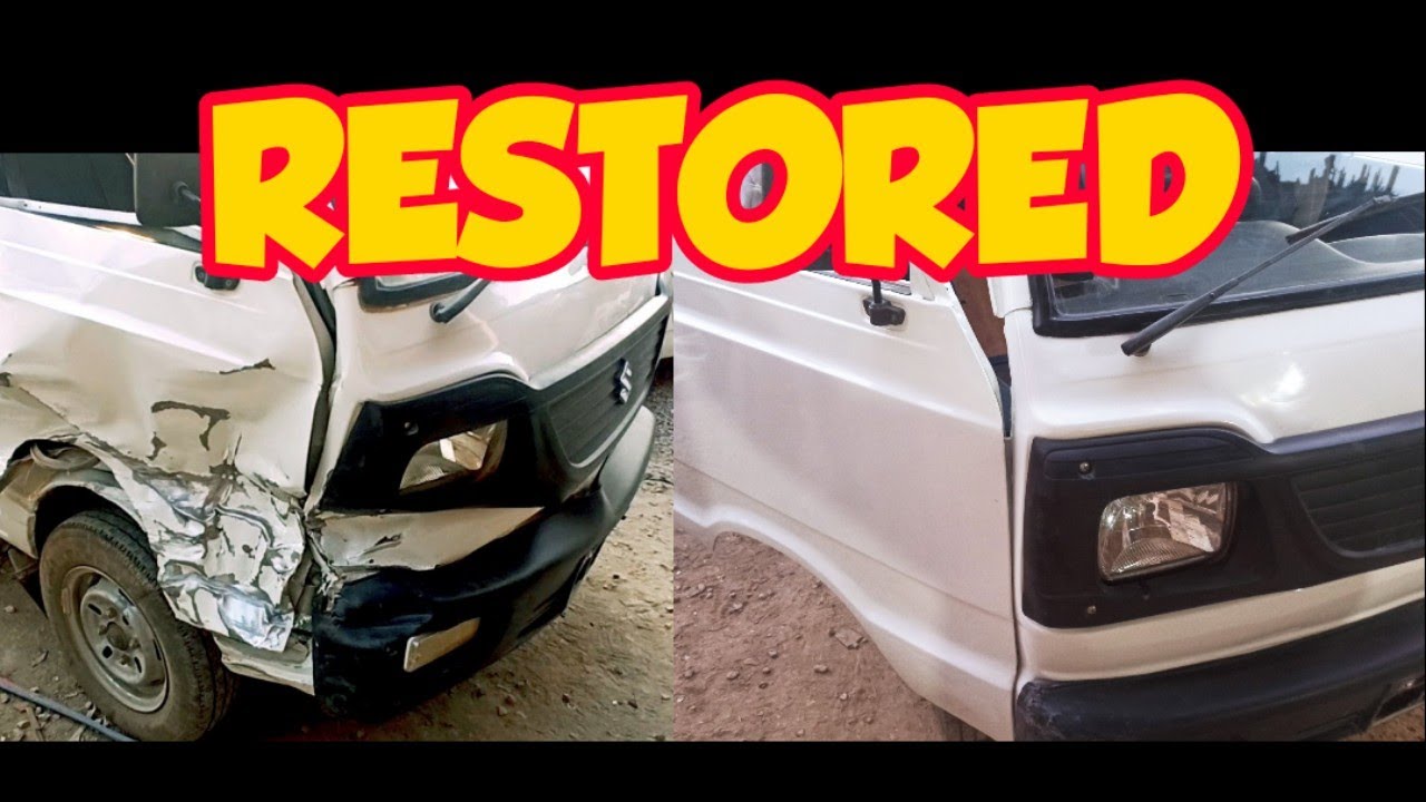 Accident Suzuki Bolan Restoration | Restoration Accident Van
