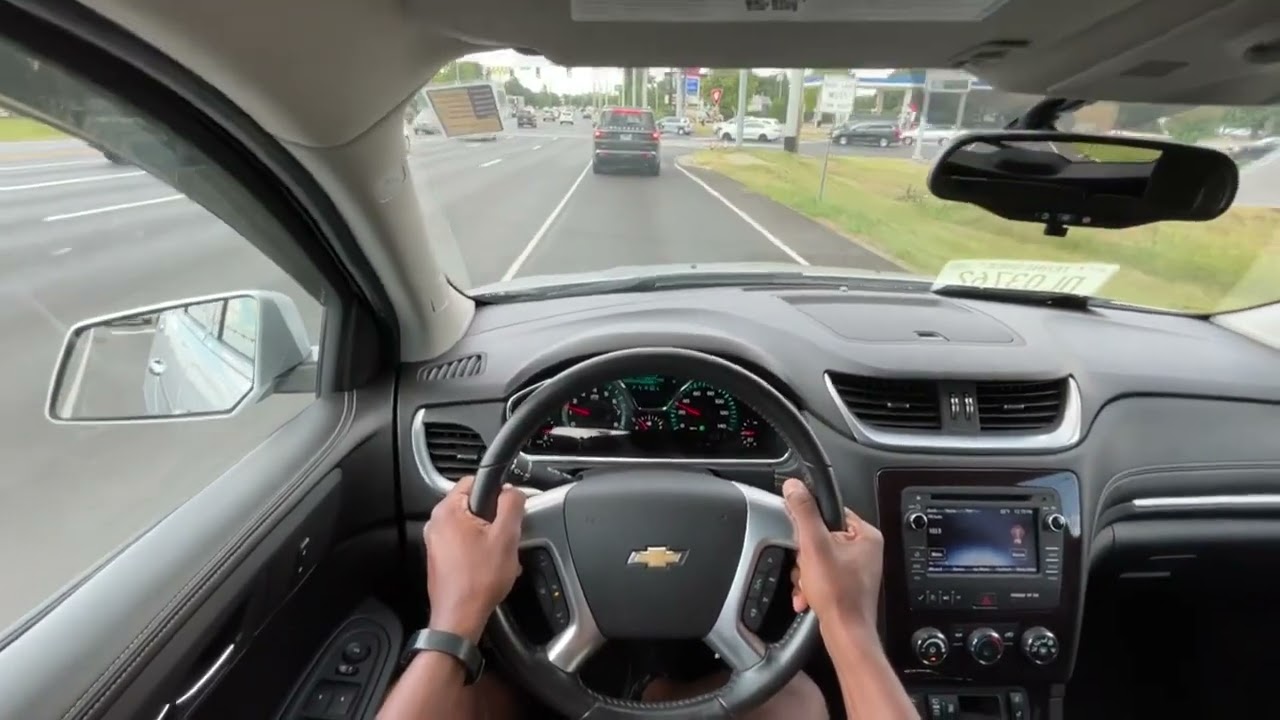 2016 Chevy Traverse LT 3.6 V6 Engine POV Test Drive 92,000 Mile Review (Acceleration, Ride, etc.)