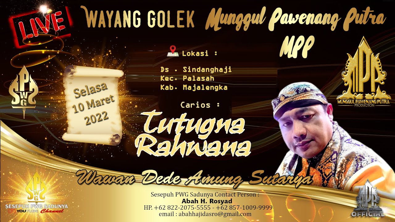 (LIVE DELAY) WAYANG GOLEK MUNGGUL PAWENANG PUTRA || TUTUGNA RAHWANA