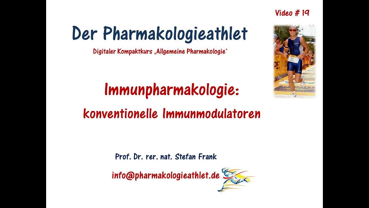 Immunpharmakologie - 'do it the old way': wie wirken konventionelle Immunmodulatoren ?
