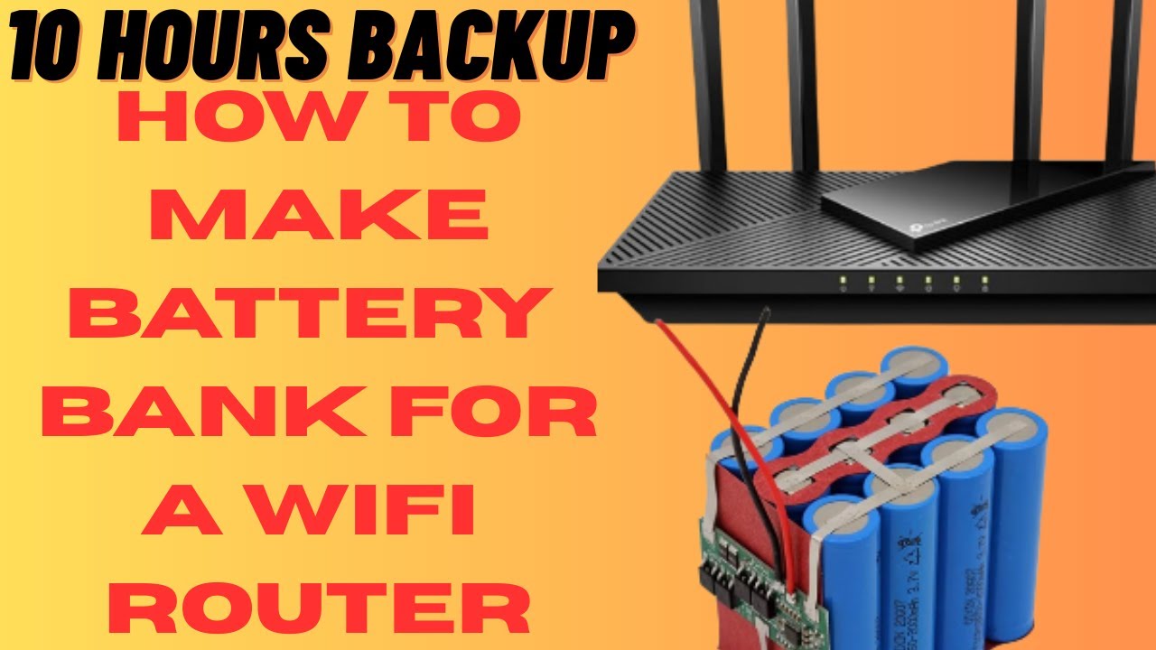 How to Make a WiFi Router Battery Bank at Home | DIY Power Backup for Router