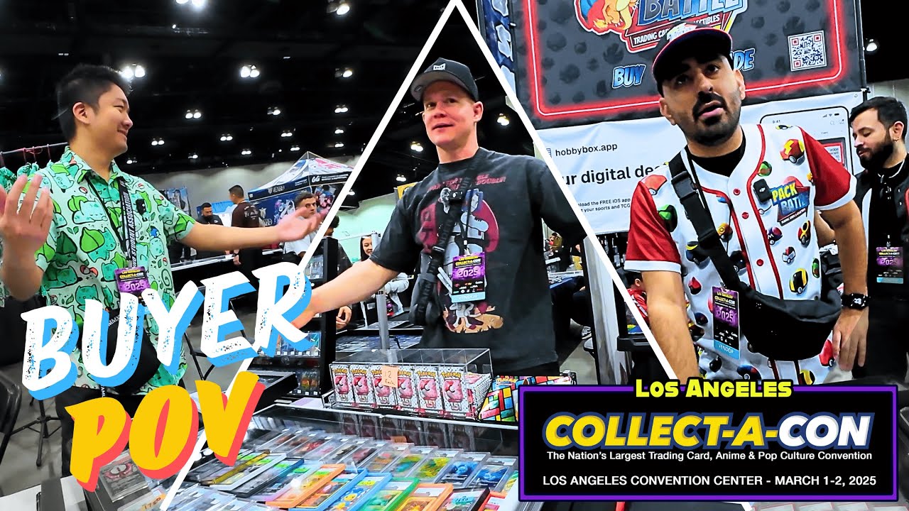 CAN I COOK YOUR FAVORITE VENDOR? | Collect-a-Con LA | Day 1 VIP Hour | Pokemon Buyer POV