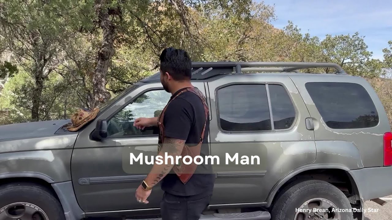 Scouting for fungi in Madera Canyon with the mushroom man