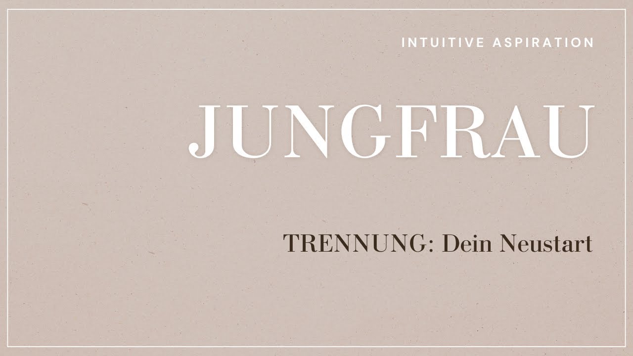 TRENNUNG: Jungfrau⚠️ HALT STOP! Diese letzten Illusionen verhindert deinen NEUSTART!