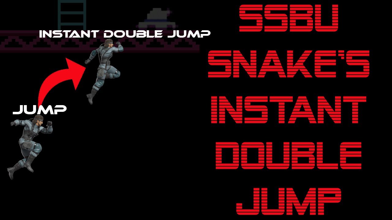 SSBU Snake's Instant Double Jump