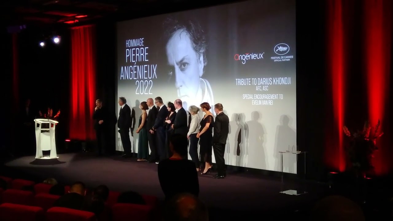 Guillaume Canet félicite Darius Khondji (Cannes 2023)