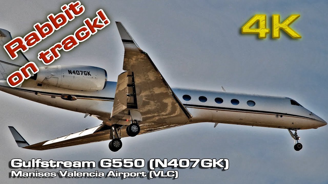 Gulfstream G550 Private Jet [4K]  (Rabbit ahead) N407GK
