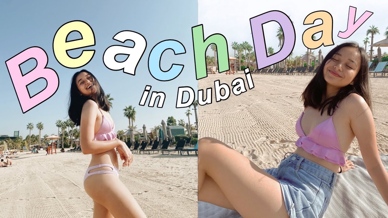BEACH DAY IN DUBAI!☀️ (visiting La Mer & Miracle Garden)