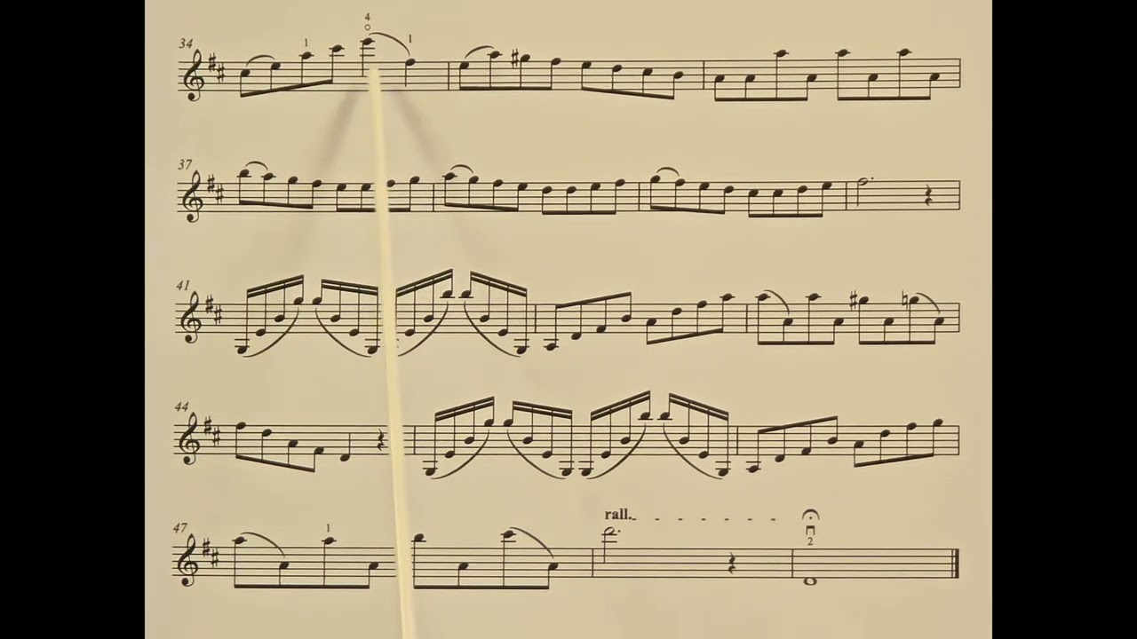 Theme and Variation by Edward Mollenhauer piano accompaniment at rehearsal speed