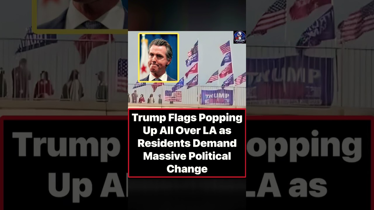 Trump Flags Appear Across Los Angeles as Political Frustration Grows