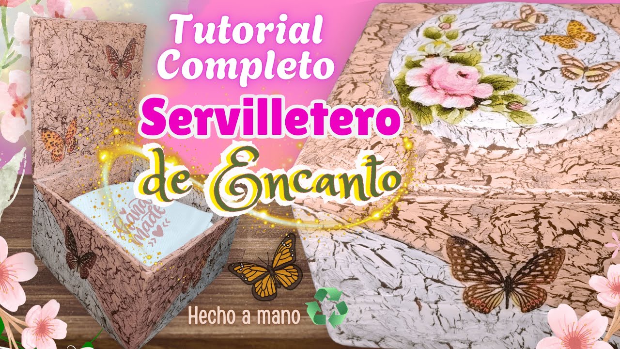 ¿Cómo hacer un servilletero fino con cartón reciclado?