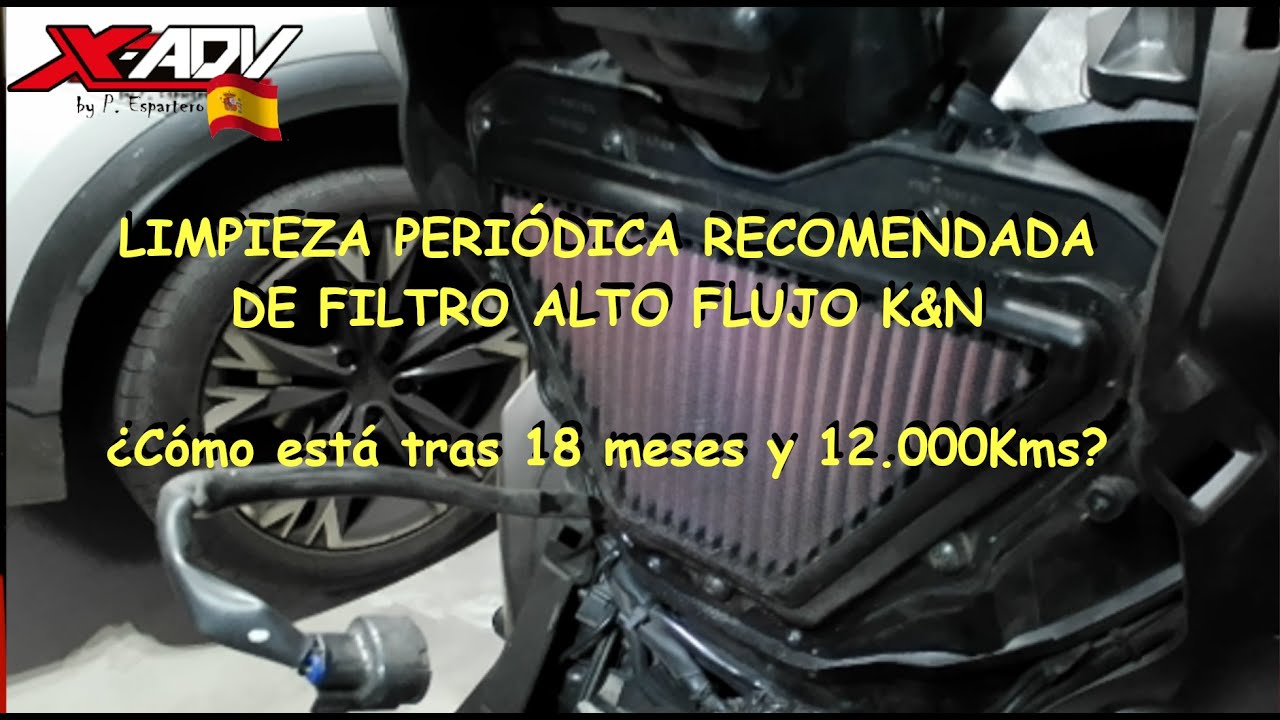 MANTENIMIENTO PERIÓDICO DE LIMPIEZA DEL FILTRO KYN EN MI HONDA X-ADV