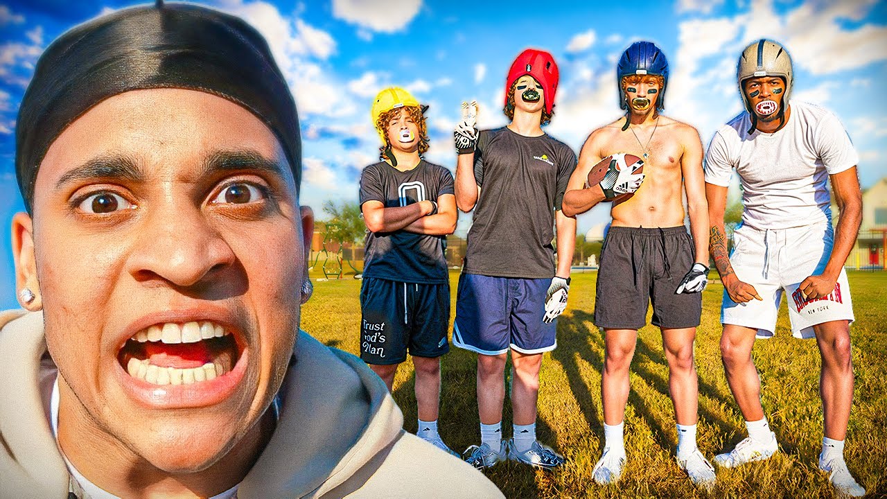 I TAUGHT MY AAU BASKETBALL TEAM HOW TO PLAY FOOTBALL!