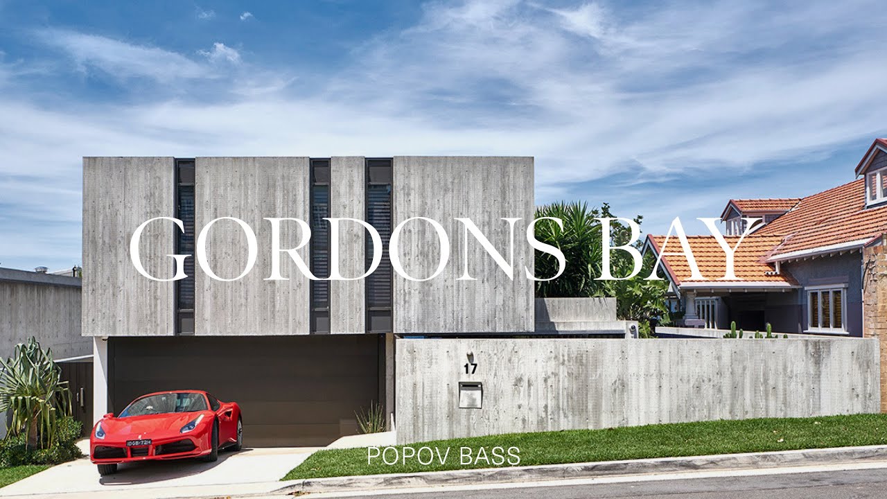 Внутри архитектурного прибрежного дома из бетона (экскурсия по дому)