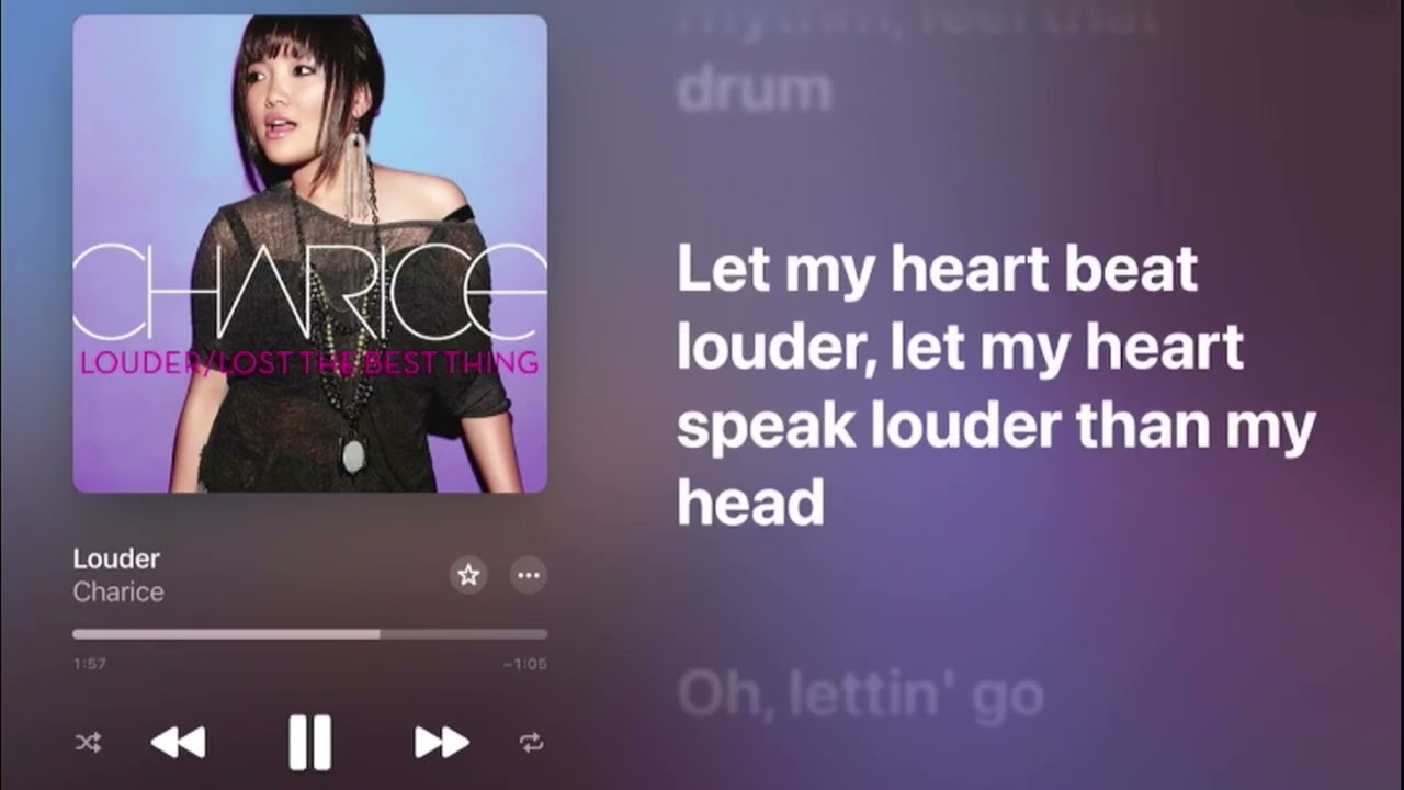 Louder by Charice Pempengco (Minus One with Backup Vocals by Joshie)