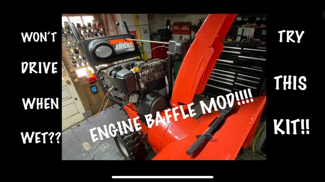 Ariens Snowblower Upgrade / Modification - Stops  Driving In Wet Snow 11528LE