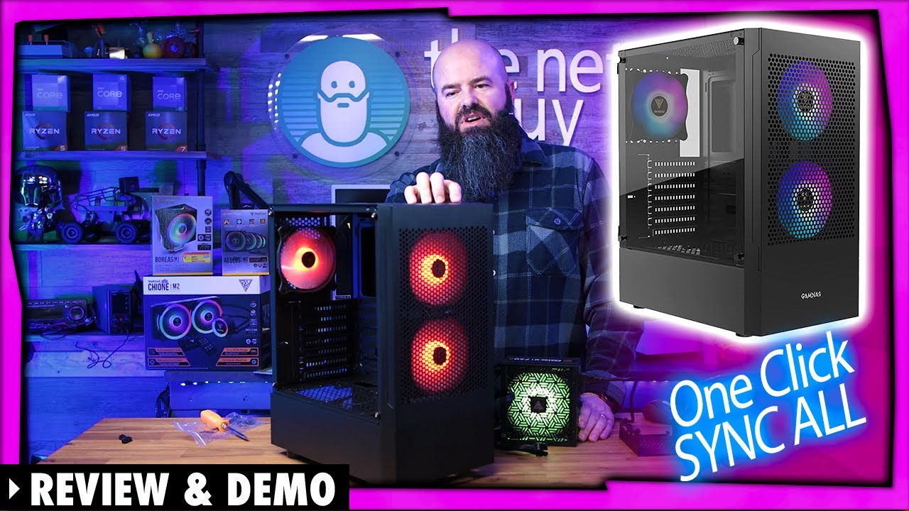 Talos E3 Mesh — бюджетный, вместительный ATX-корпус формата Mid-Tower с ARGB-подсветкой от Gamdias