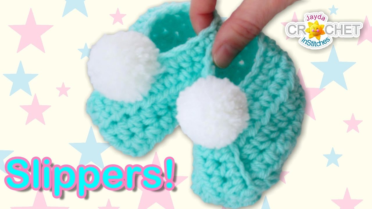 Classic Wrap Style Baby Slippers - Crochet Pattern & Tutorial