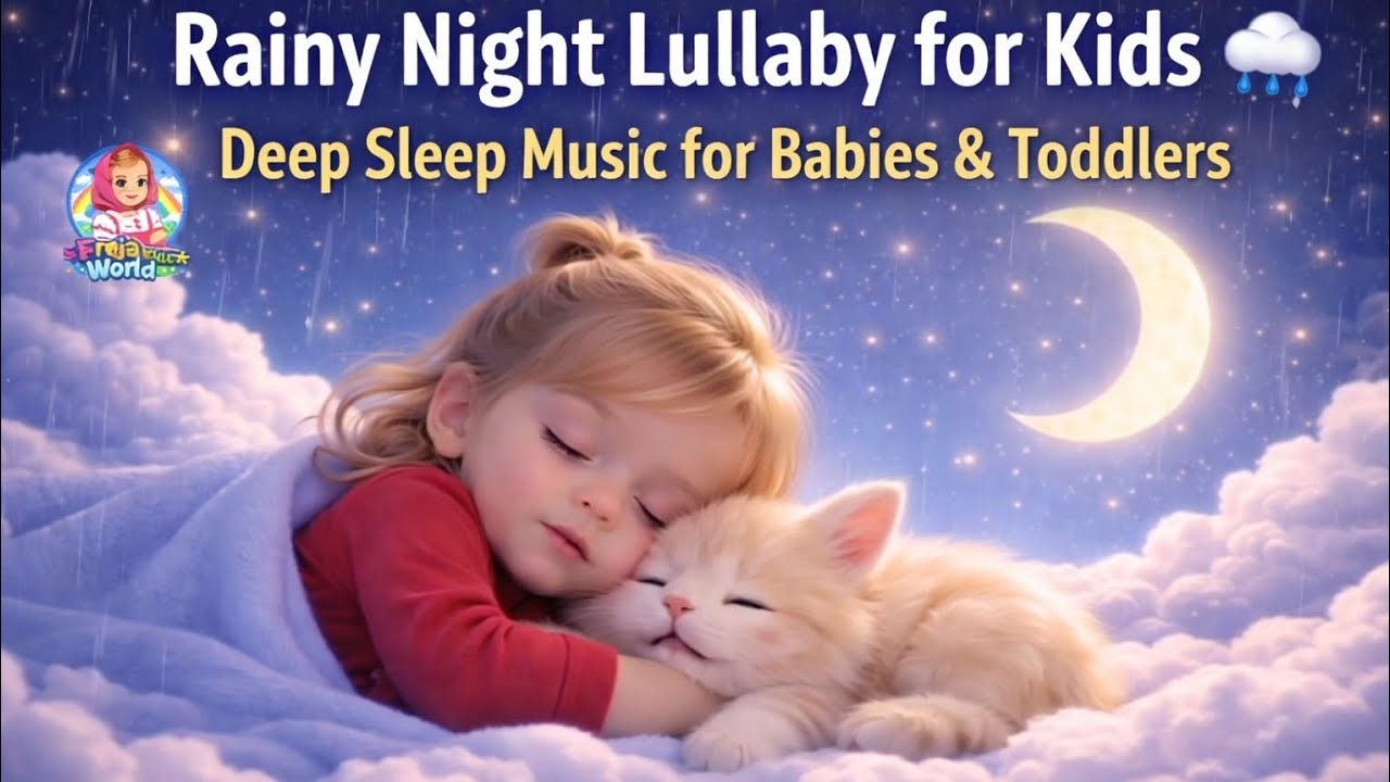 6 Hours Rainy Night Lullaby for Kids 🌧️🌙 | Deep Sleep Music for Babies & Toddlers