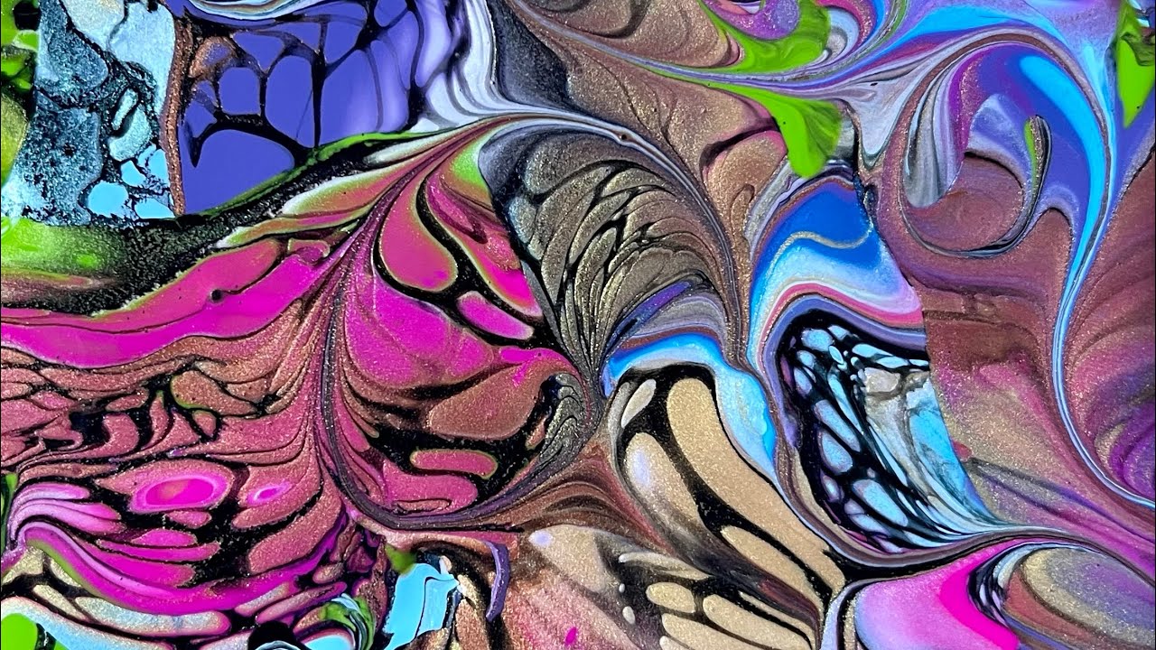 #147 HOW TO TRANSFER SWIPED RUN-OFF PAINTS to CREATE A BEAUTIFUL ARTWORK: #acrylicpouring #fluidart