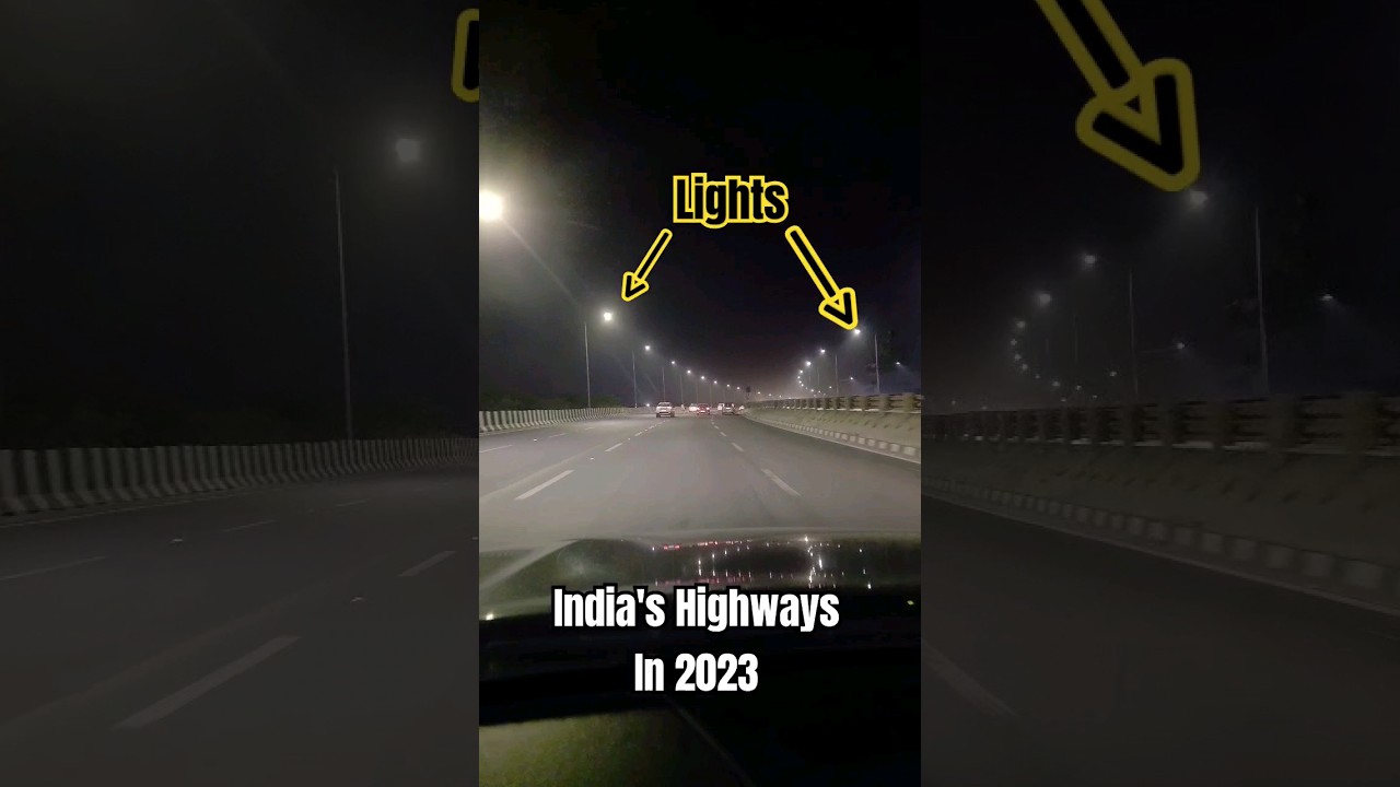 How Indian Highways look at Night in 2023. #future #super #power