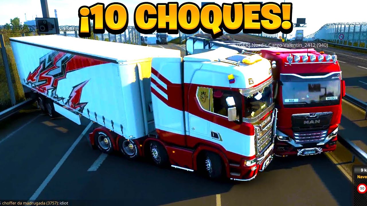 ¡ME ACCIDENTAN 10 VECES EN MENOS DE 2 MINUTOS! | NOOBS | Euro Truck Simulator 2