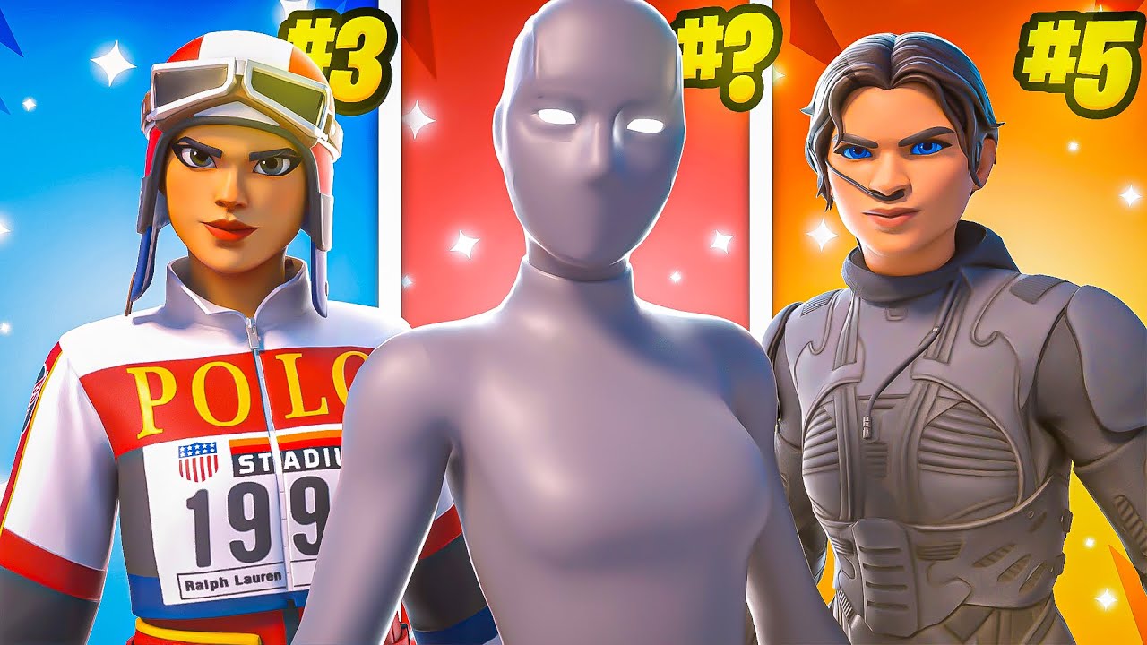 Les 30 SKINS Les PLUS TRYHARD sur Fortnite !