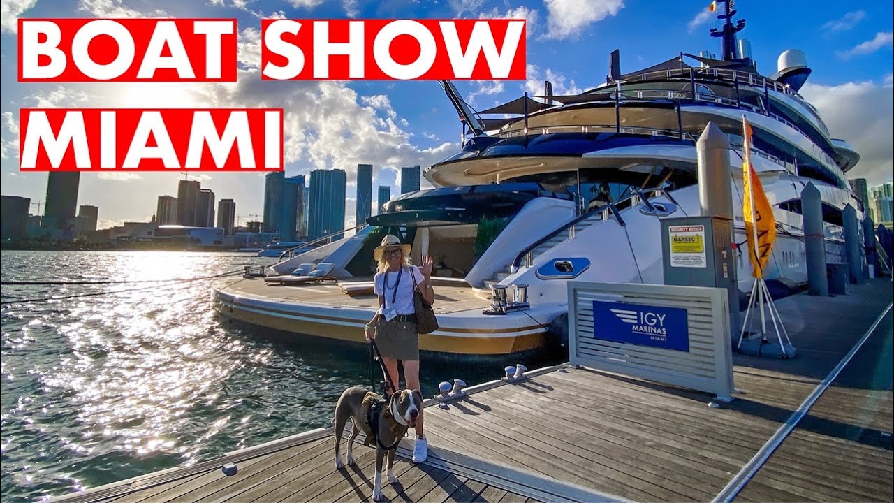 LIVE Miami Boat Show Dock Tour 2024 Preview Day Super Yacht Marina