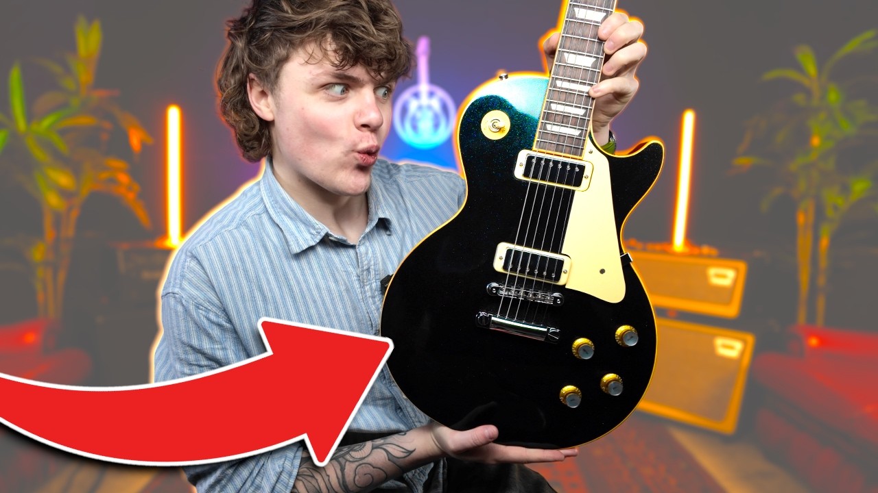 Эта гитара Gibson Les Paul Deluxe — СУПЕР РЕДКАЯ!! | 2018 Basalt Sparkle