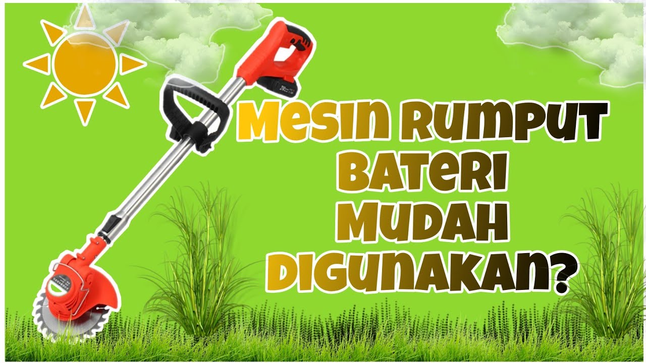 Review mesin rumput bateri /battery cordless grass trimmer #mesinrumput #trimmergrass