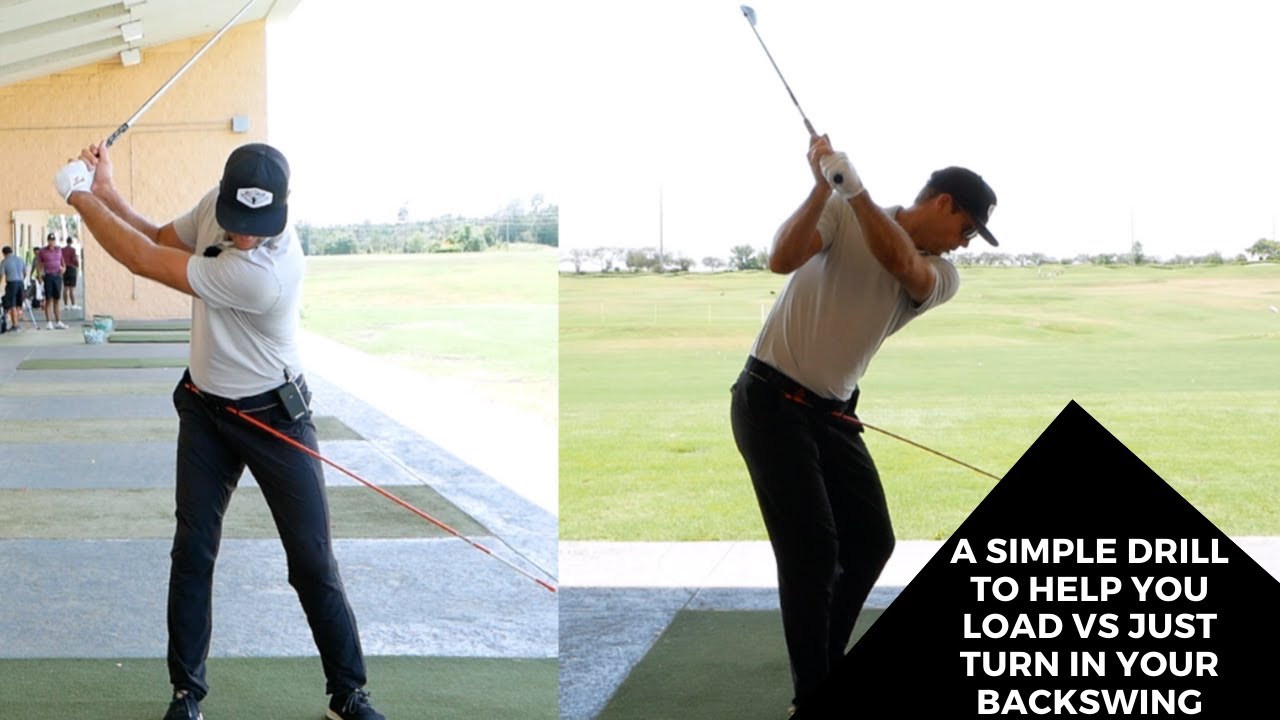 A SIMPLE DRILL TO HELP YOU LOAD VS JUST TURN IN YOUR BACKSWING