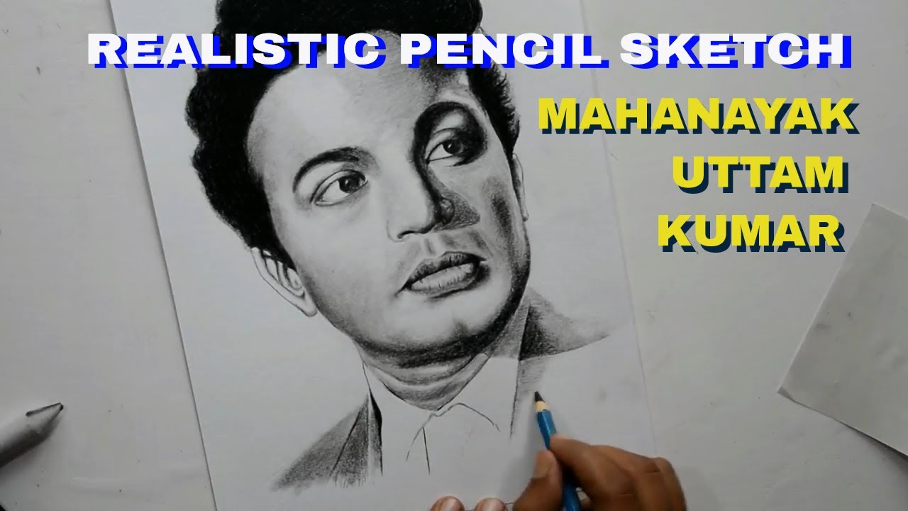 REALISTIC PENCIL SKETCH MAHANAYAK UTTAM KUMAR #04