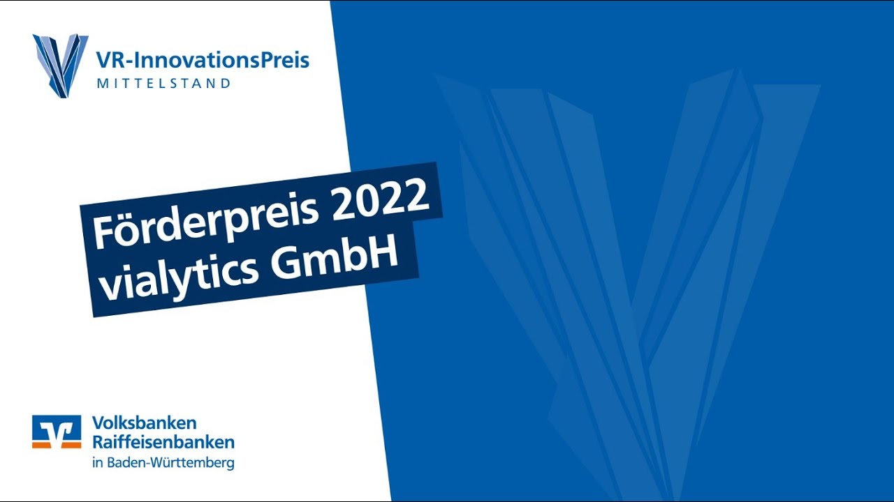 VR-InnovationsPreis 2022 // Förderpreis // vialytics GmbH