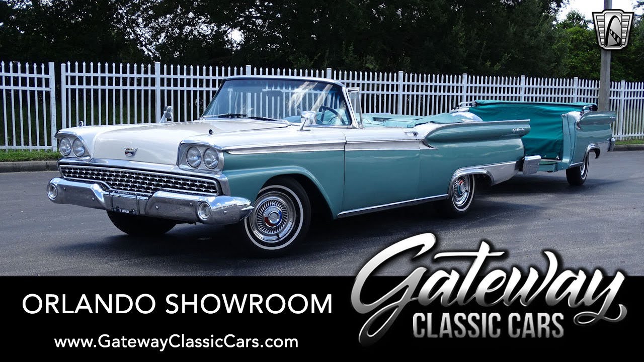 1959 Ford Galaxie 500 Sunliner Convertible For Sale Gateway Classic Cars Orlando #1713