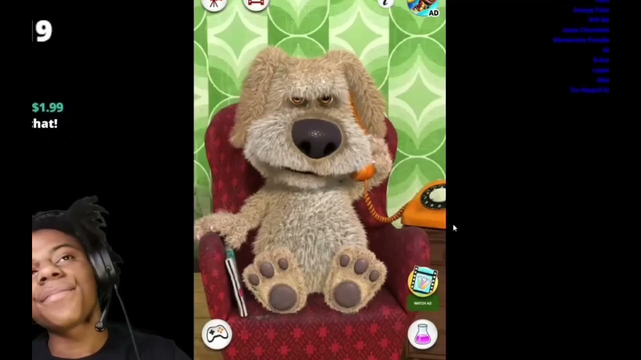IShowSpeed Plays Talking Ben (PT. 2) (But I Edited It) 