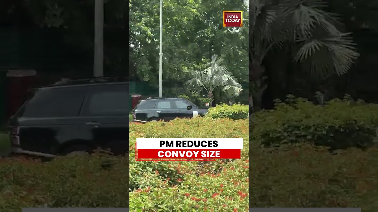 PM Modi Reduces Convoy | Smaller Convoy Seen In Delhi | PM Modi News | PM's Austerity Appeal